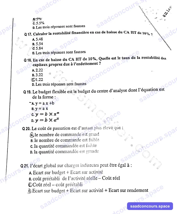Extrait scanné — FSJES Agadir (Ibn Zohr) 2018