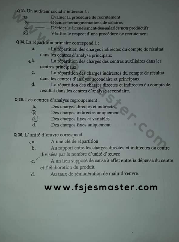 Extrait scanné — FSJES Agadir (Ibn Zohr) 2018