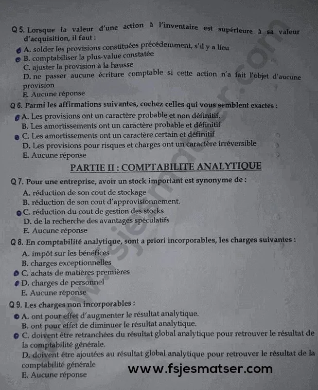 Extrait scanné — FSJES Agadir (Ibn Zohr) 2019