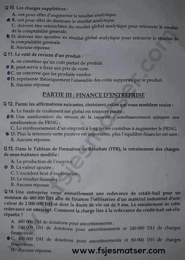 Extrait scanné — FSJES Agadir (Ibn Zohr) 2019