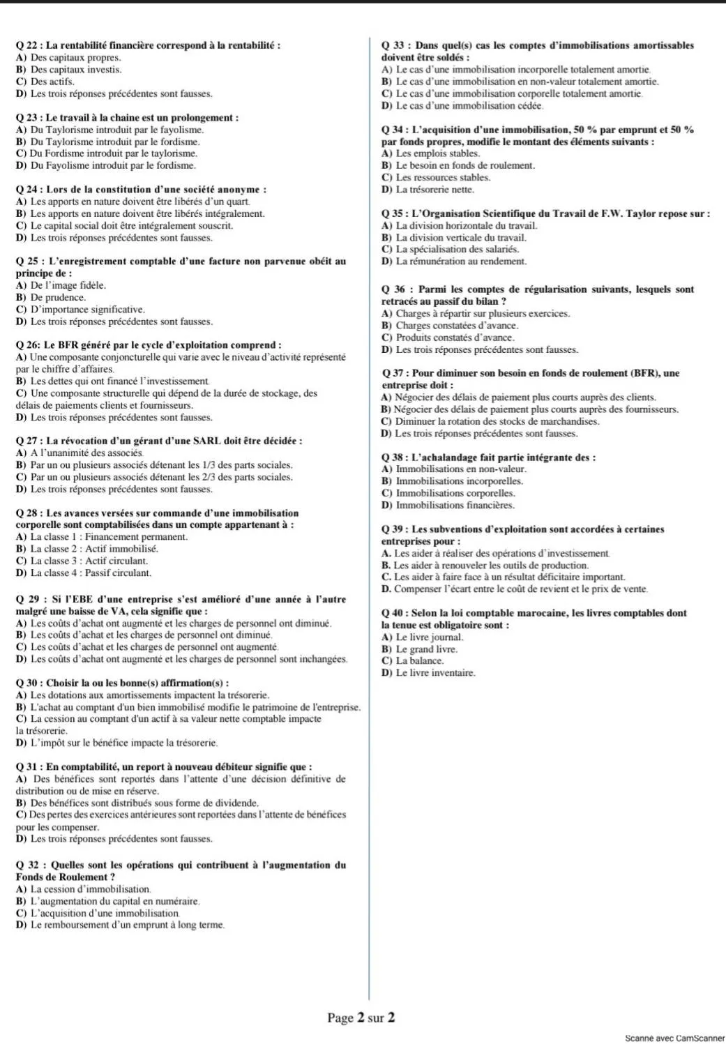 Extrait scanné — FSJES Ait Melloul (Ibn Zohr) 2023