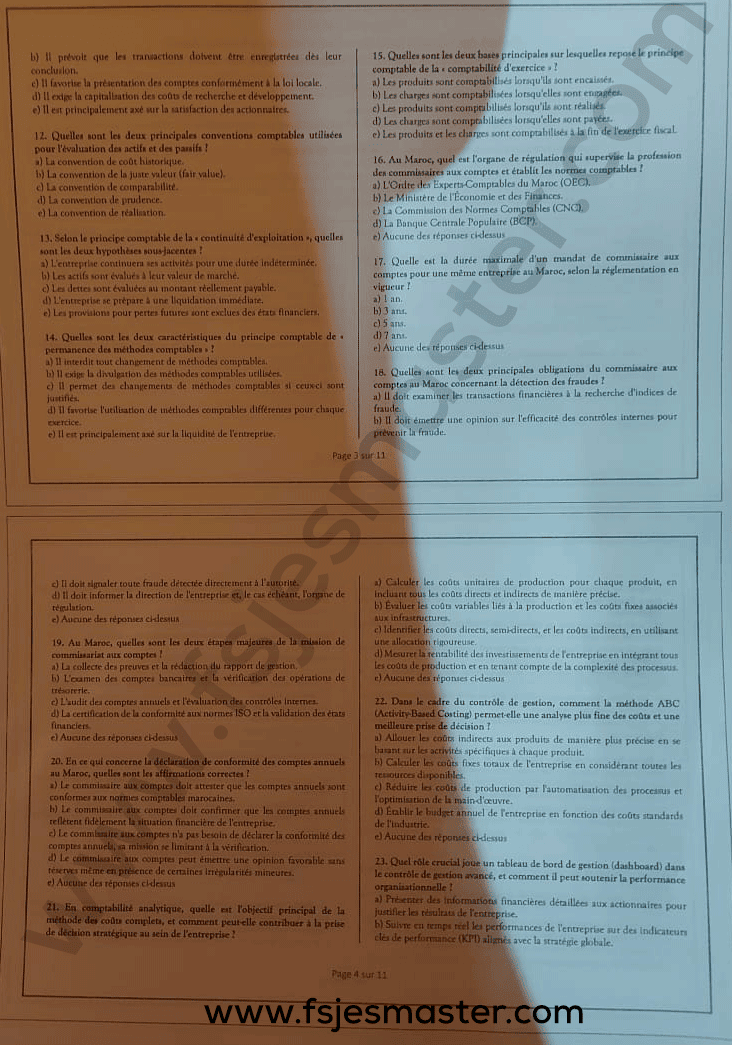 Extrait scanné — FSJES Agadir (Ibn Zohr) 2023