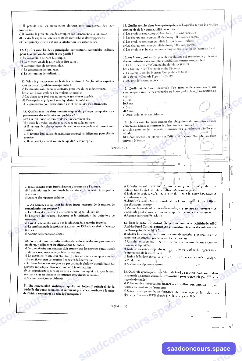 Extrait scanné — FSJES Agadir (Ibn Zohr) 2023