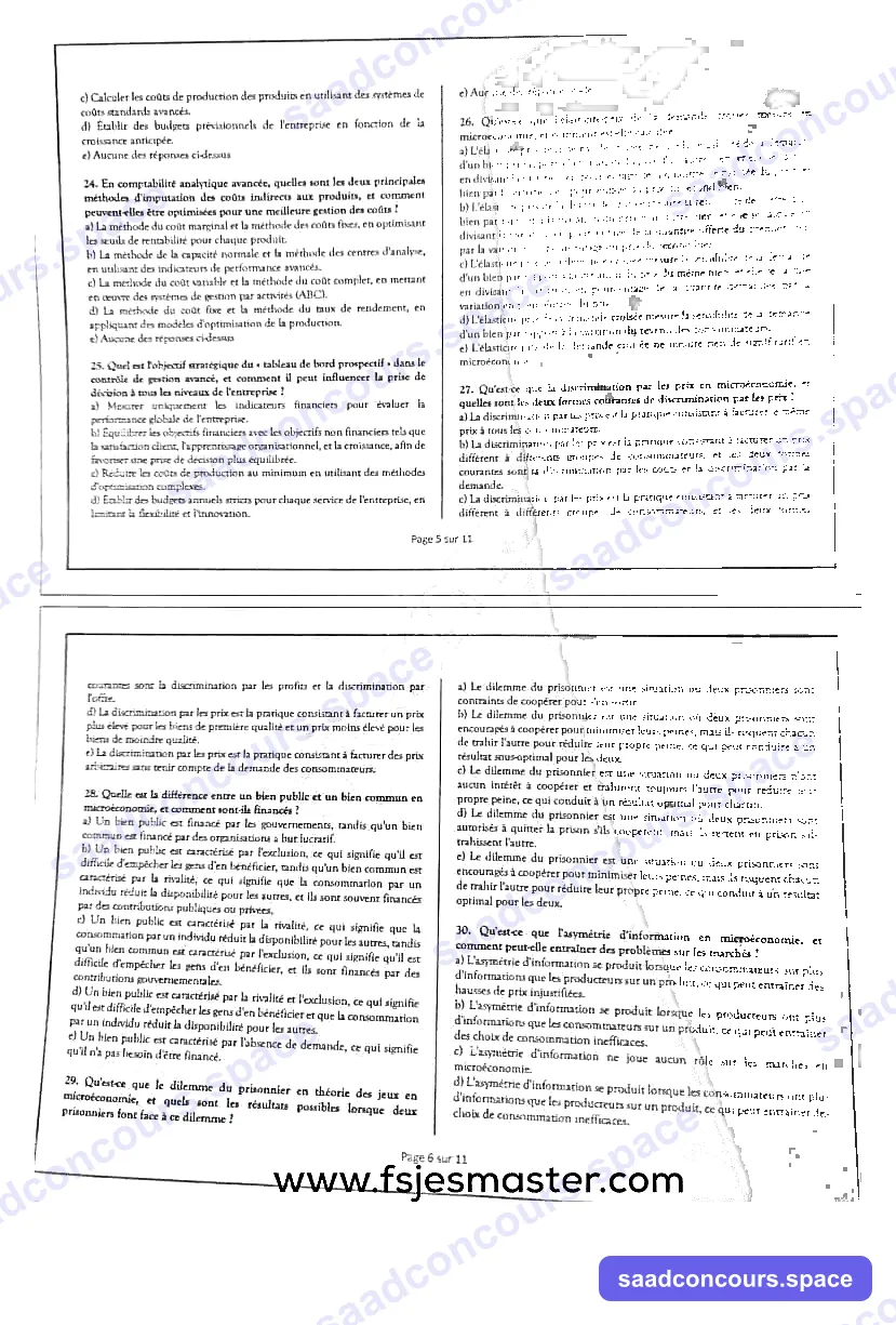 Extrait scanné — FSJES Agadir (Ibn Zohr) 2023