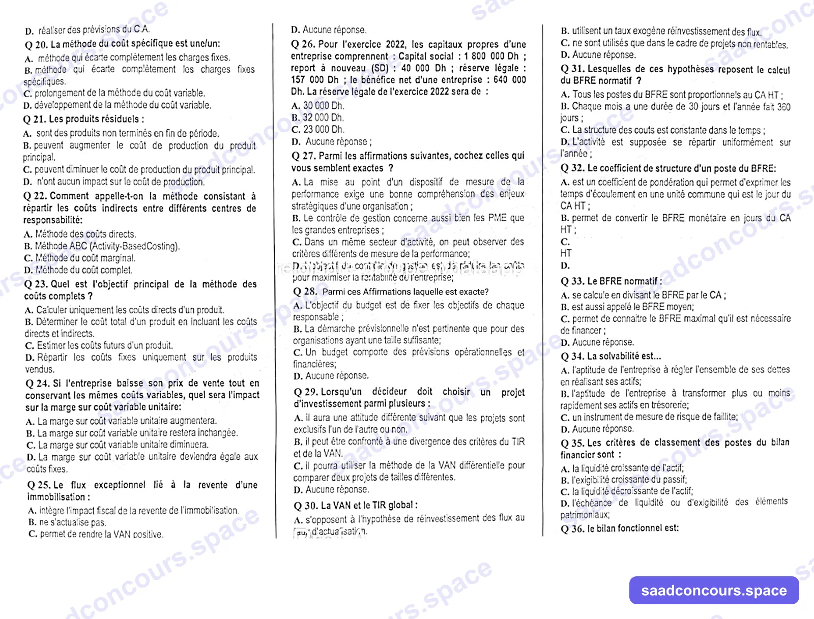 Extrait scanné — FSJES Agadir 2024