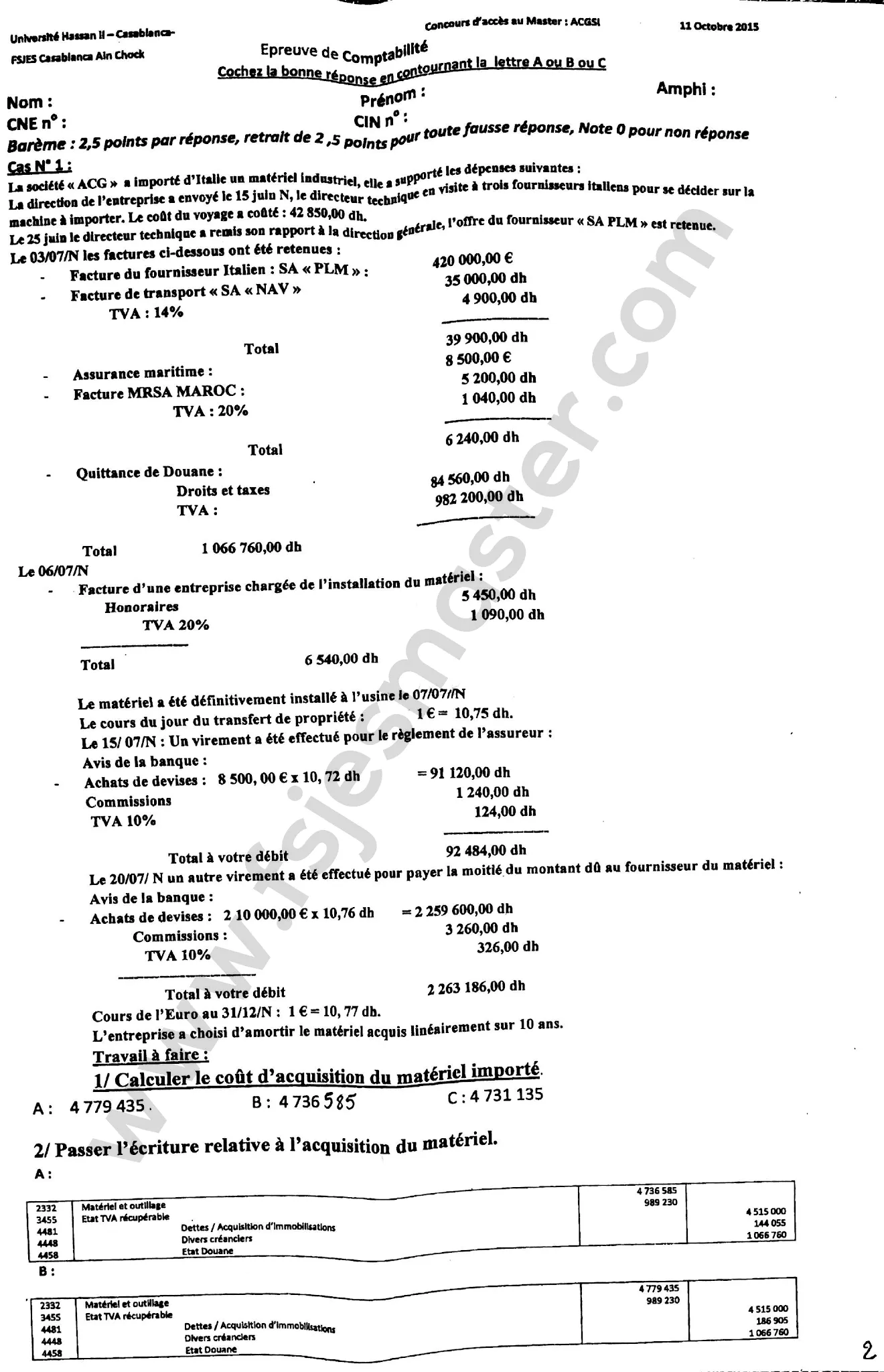 Extrait scanné — FSJES Ain Chock 2015