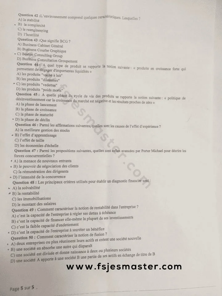 Extrait scanné — FSJES Ain Sebaâ 2018