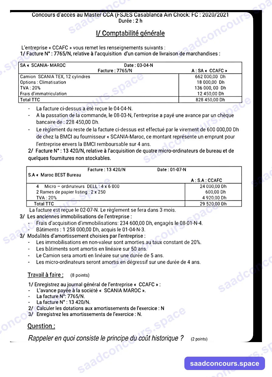 Extrait scanné — FSJES Ain Chock 2020