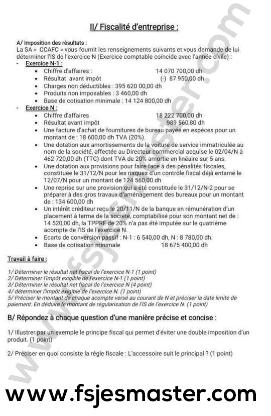 Extrait scanné — FSJES Ain Chock 2020