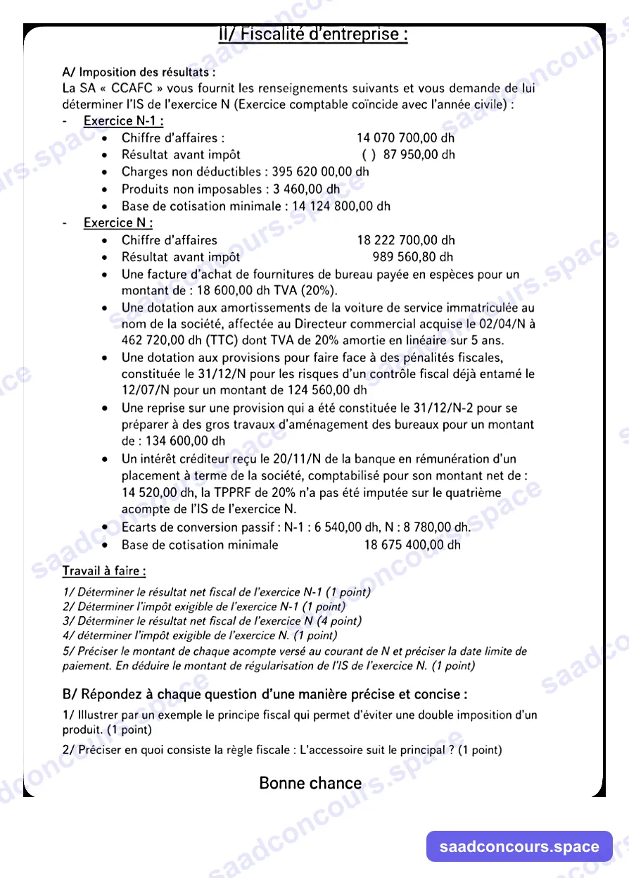 Extrait scanné — FSJES Ain Chock 2020