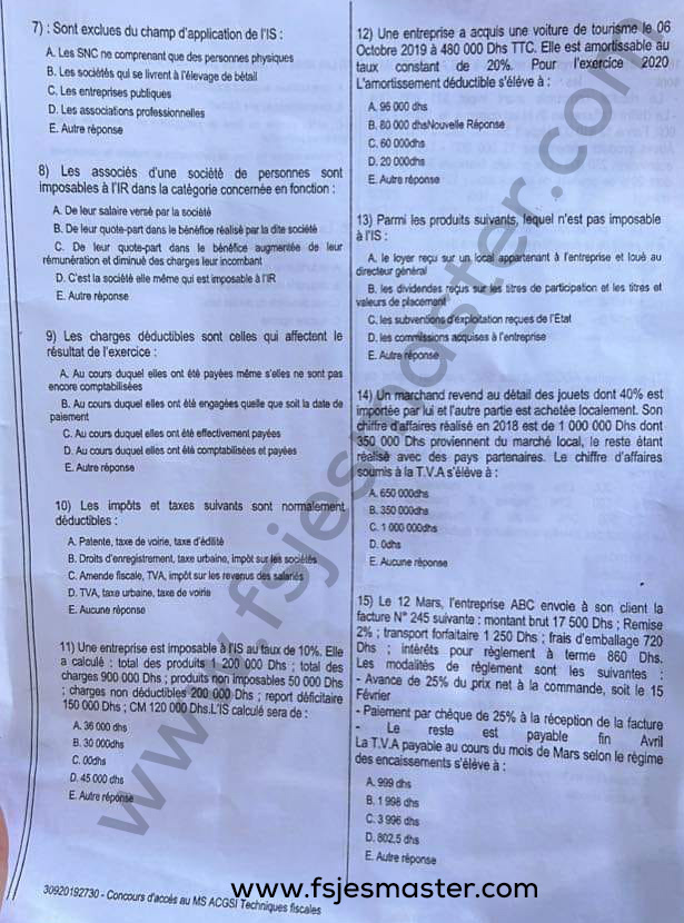 Extrait scanné — FSJES Ain Chock 2023