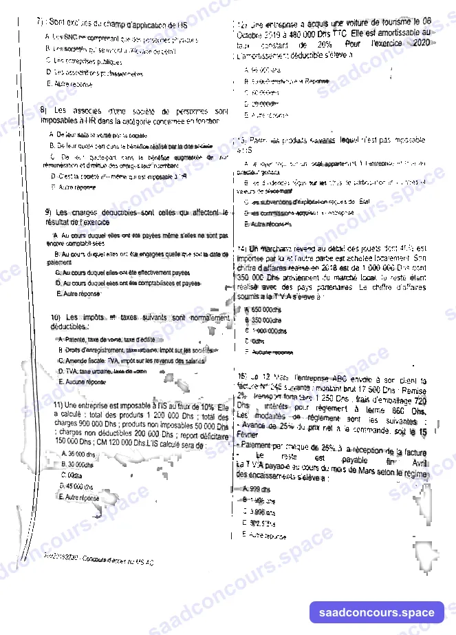 Extrait scanné — FSJES Ain Chock 2023