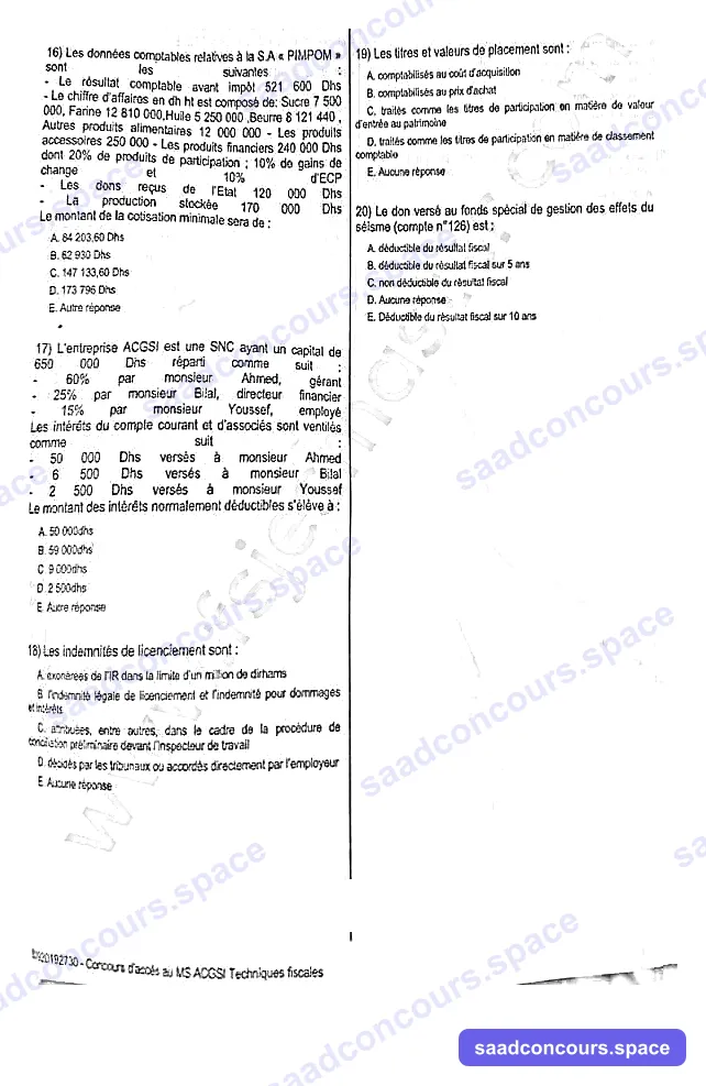 Extrait scanné — FSJES Ain Chock 2023