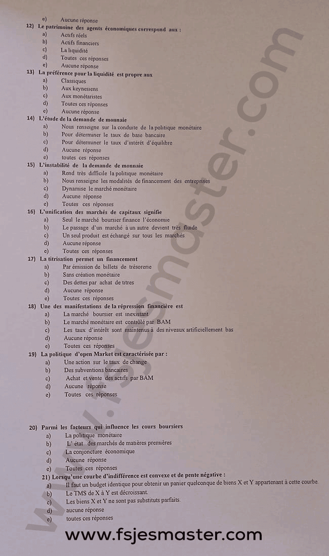 Extrait scanné — FSJES Casablanca Aïn Chock 2023