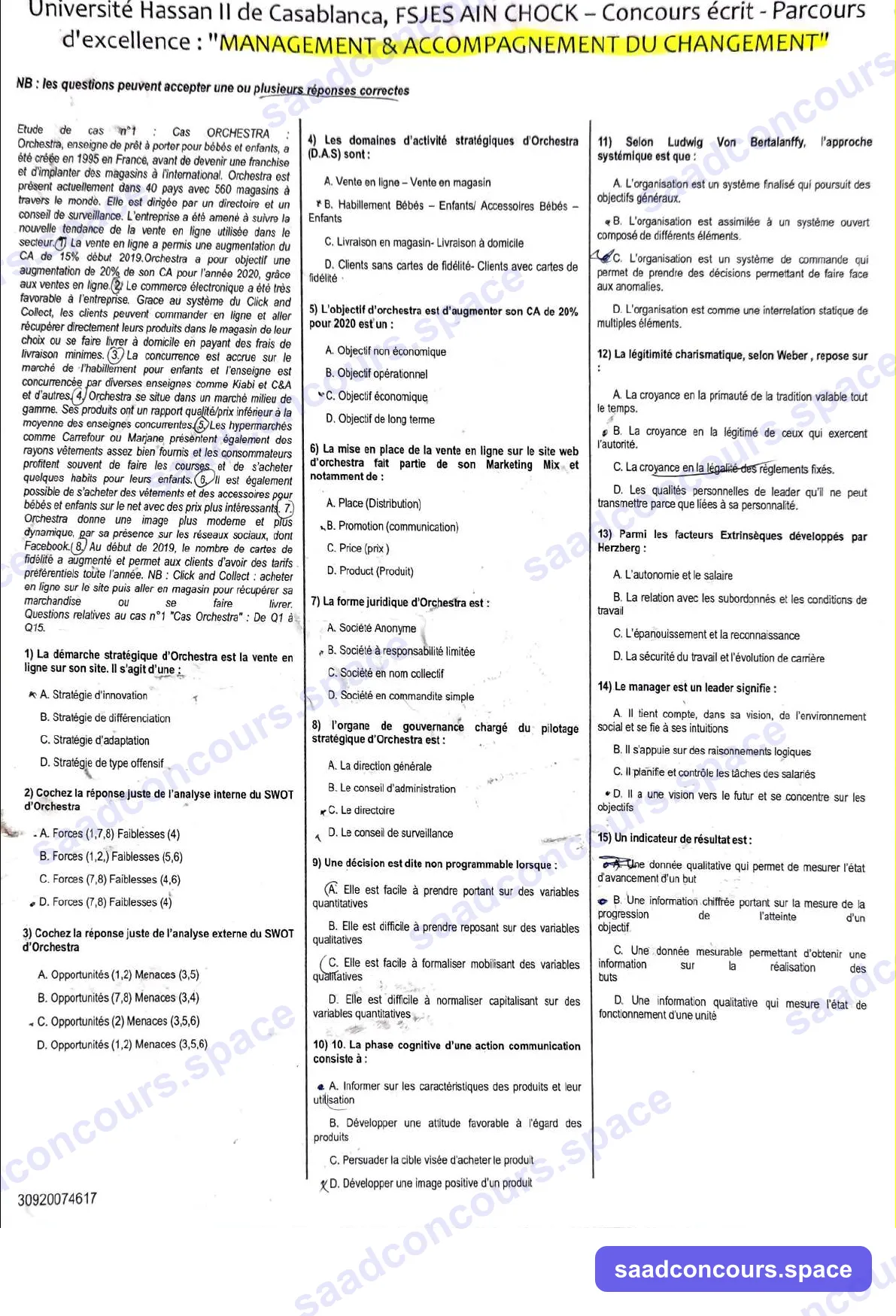 Extrait scanné — FSJES Ain Chock 2023