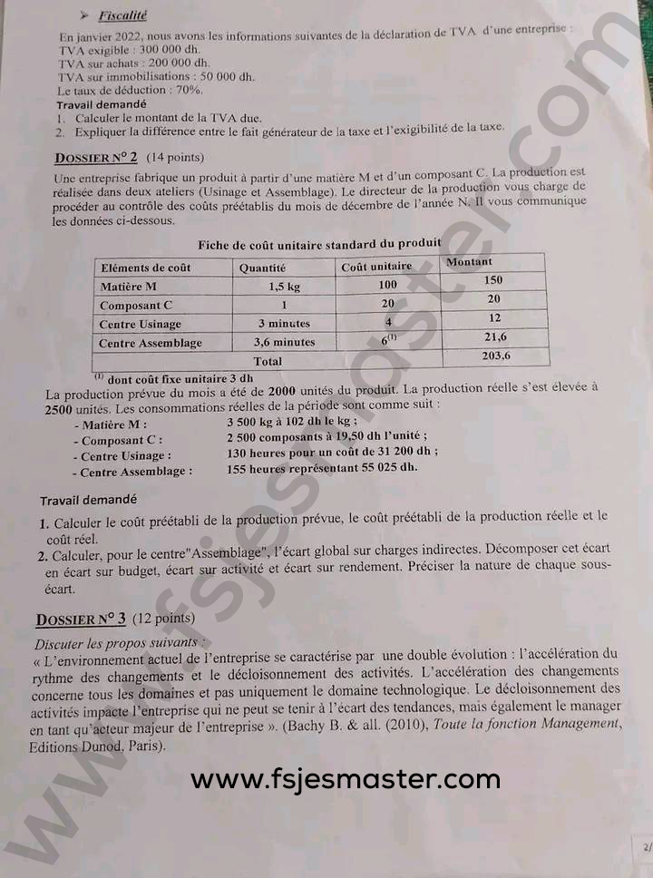 Extrait scanné — FSJES Dhar El Mahraz 2022