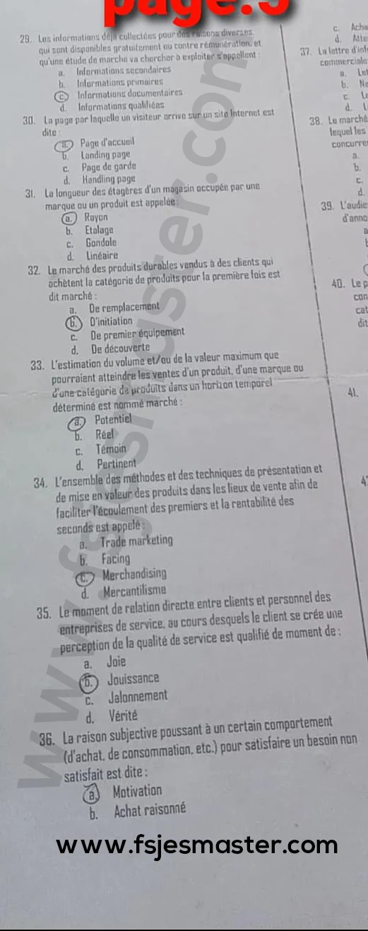 Extrait scanné — FSJES Kénitra 2019
