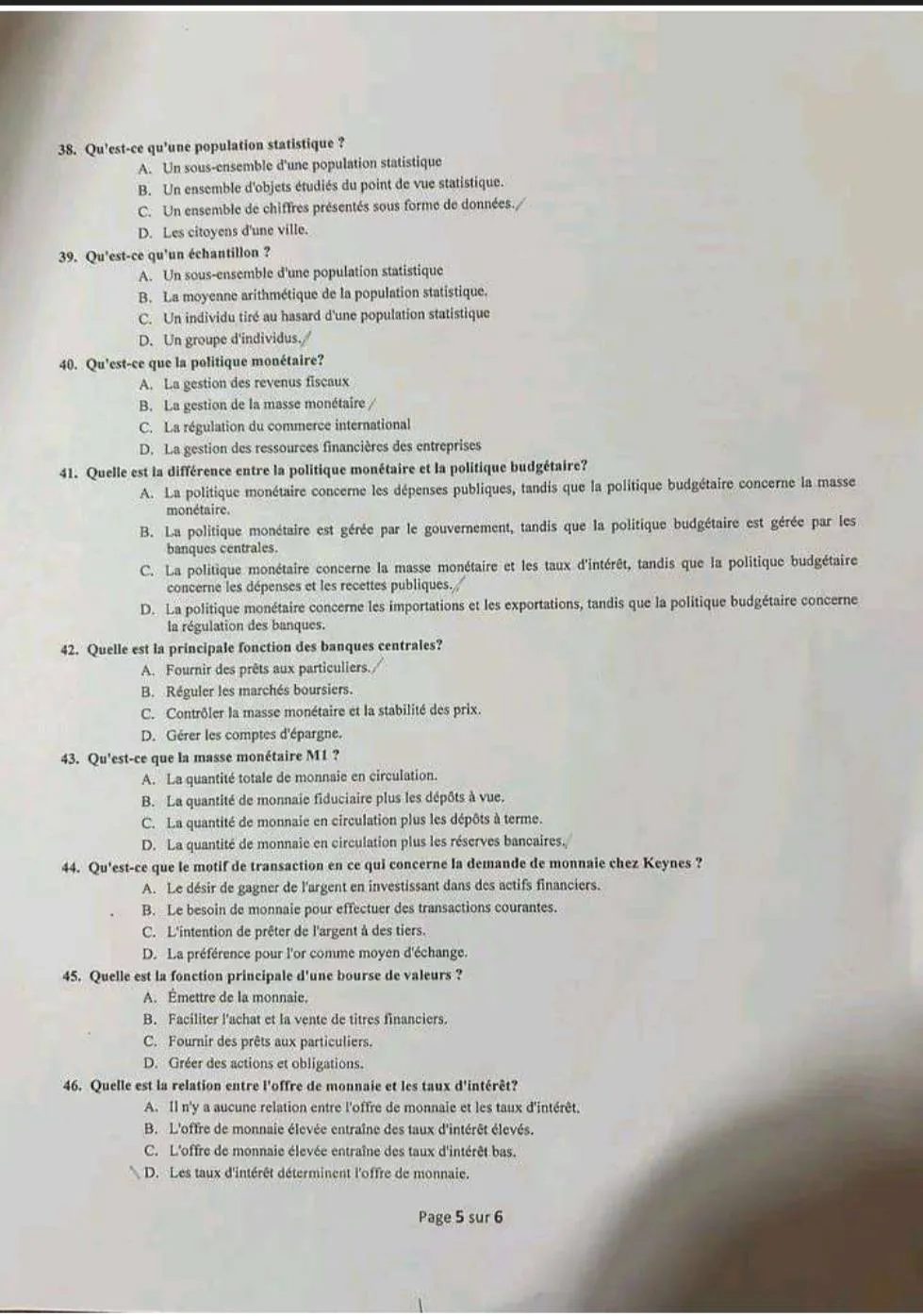 Extrait scanné — Faculté Polydisciplinaire de Larache 2023