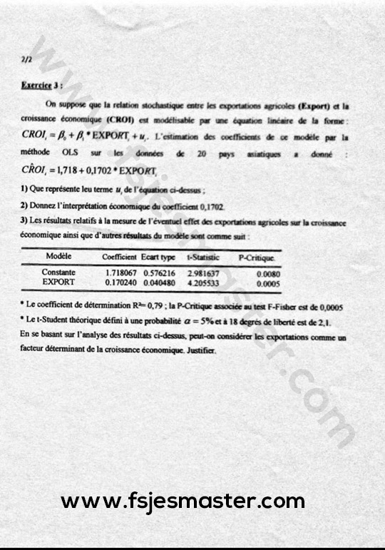 Extrait scanné — FSJES Meknès (Moulay Ismaïl) 2017
