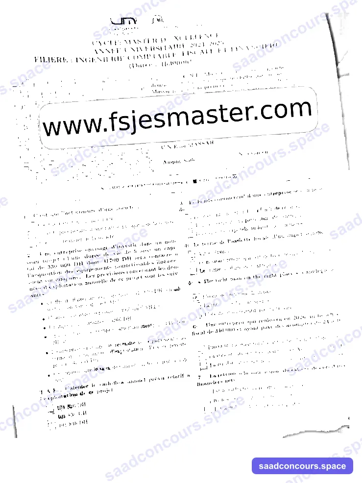 Extrait scanné — FSJES Meknès 2024