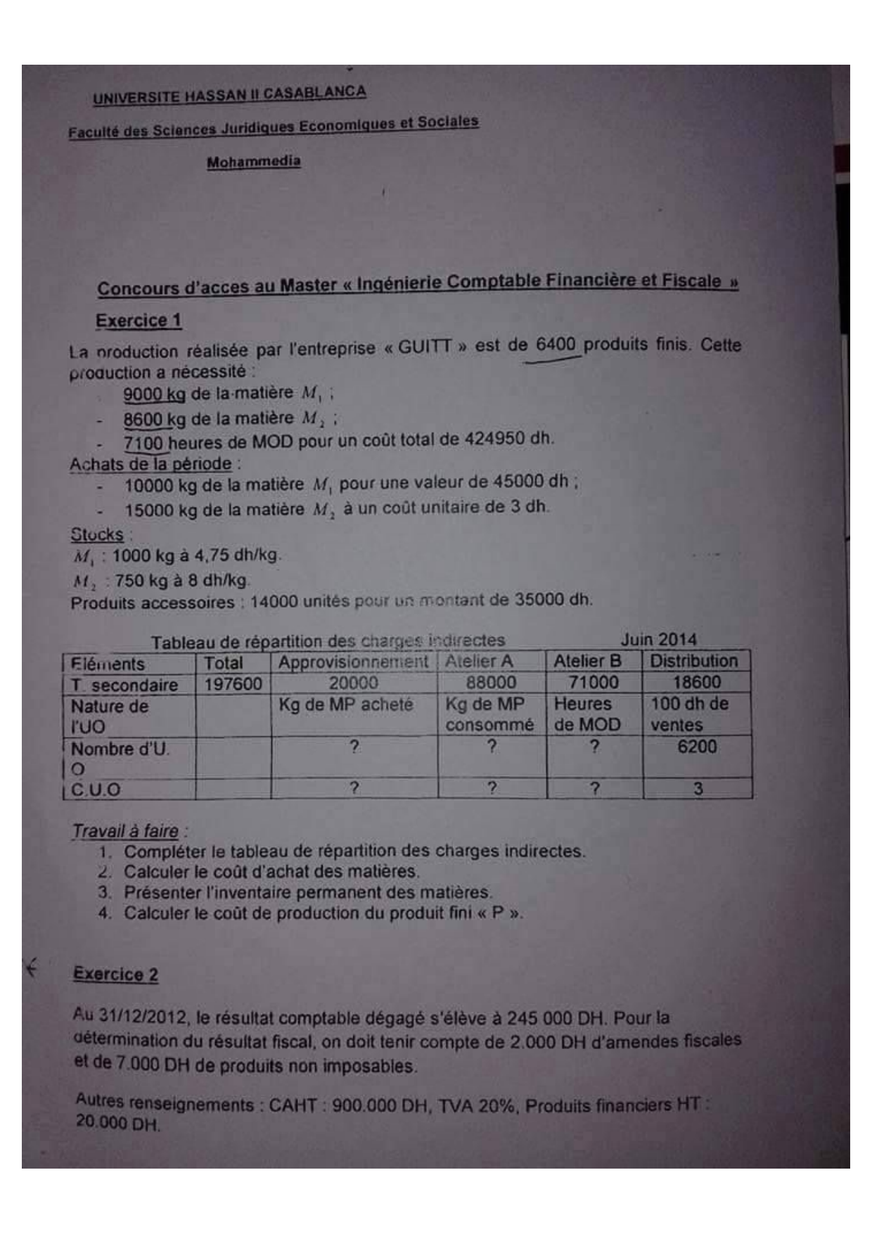 Extrait scanné — FSJES Mohammedia 2014