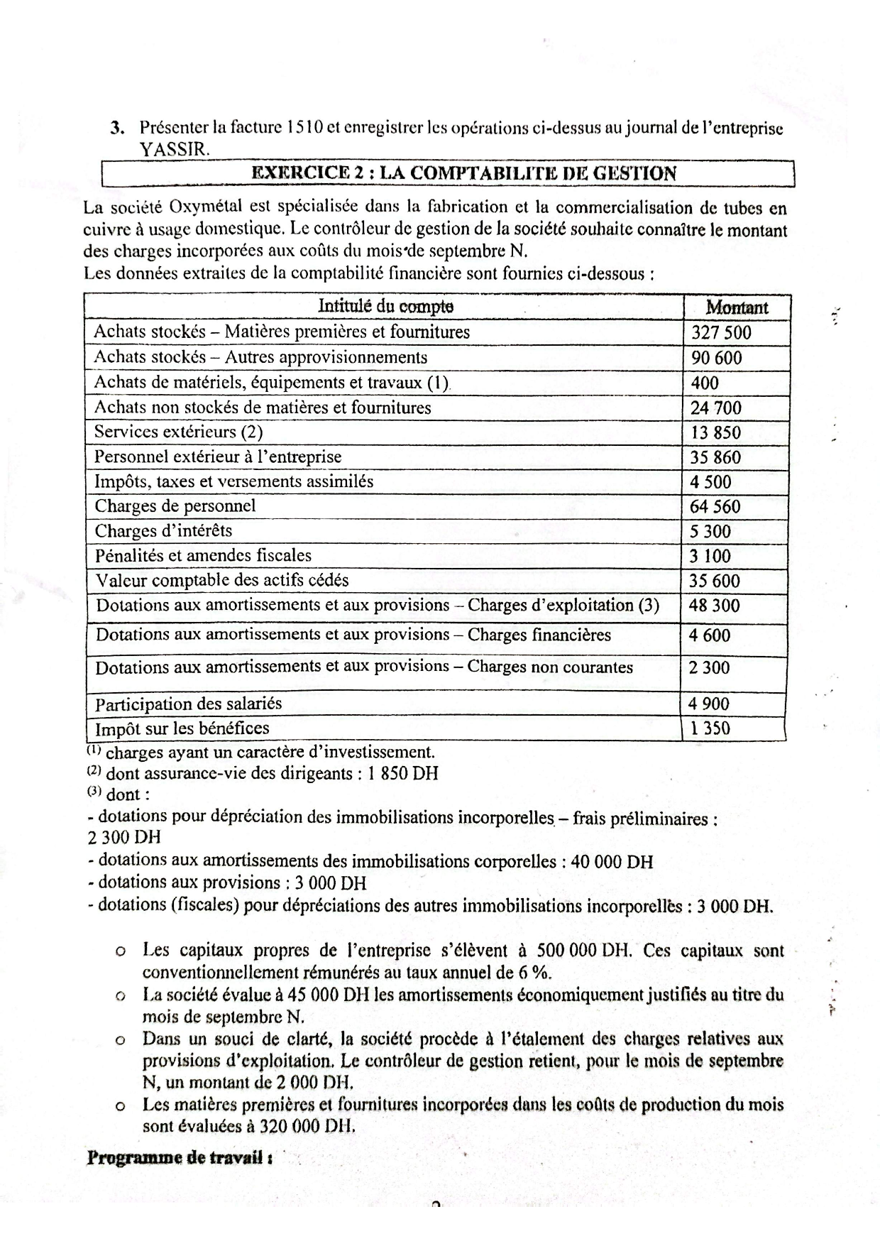 Extrait scanné — FSJES Mohammedia 2025