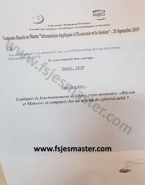 Extrait scanné — FSJES Oujda 2019