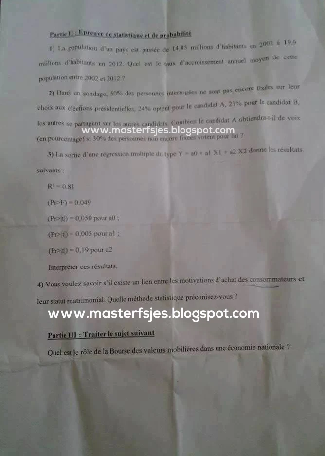Extrait scanné — FSJES Agdal 2014