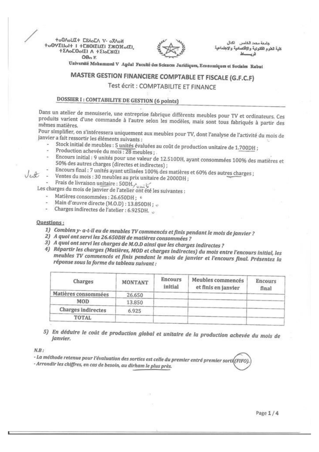 Extrait scanné — FSJES Agdal 2014