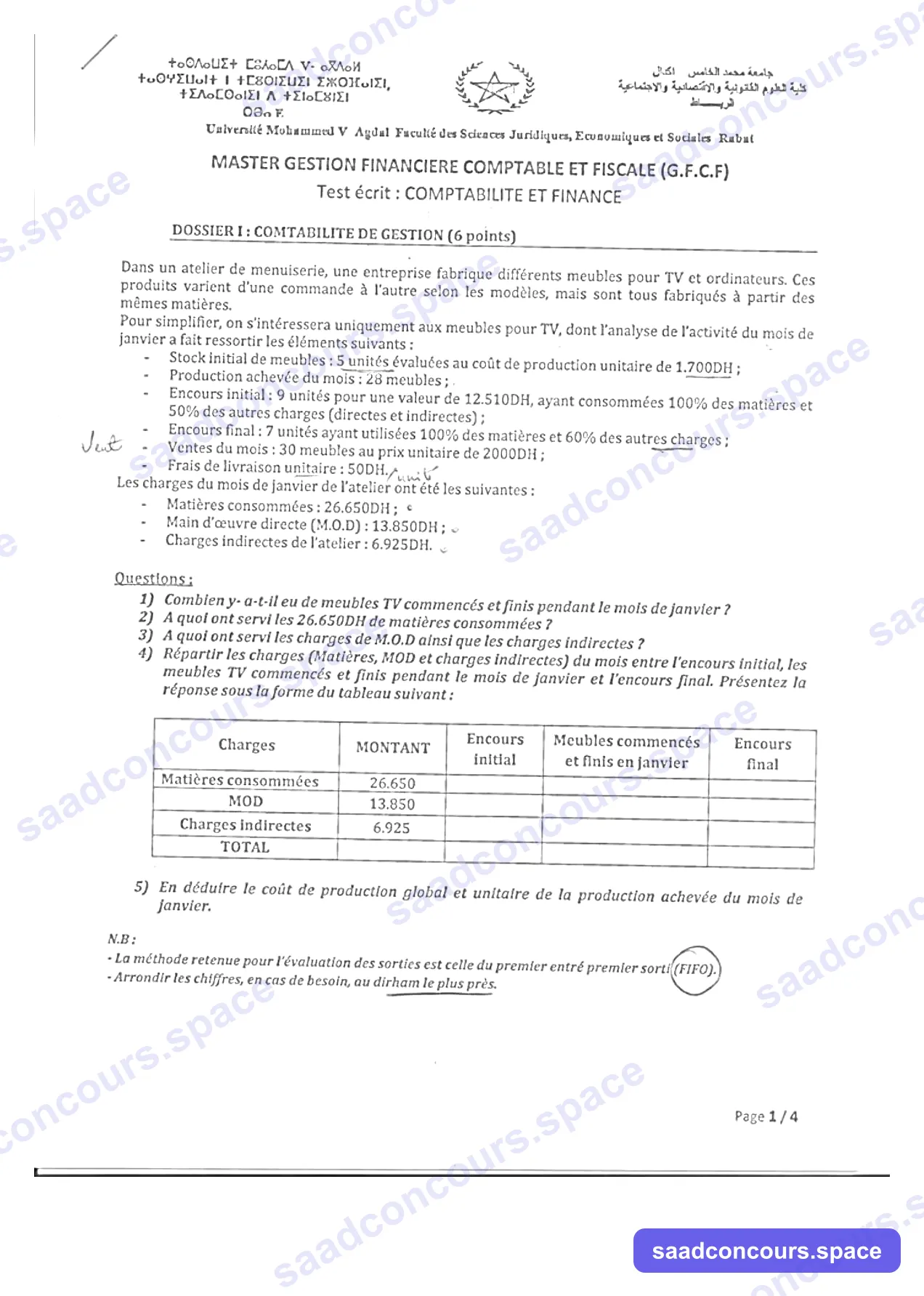 Extrait scanné — FSJES Agdal 2014