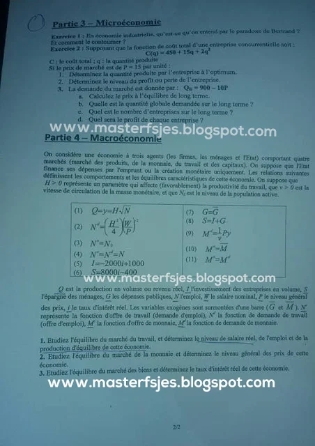 Extrait scanné — FSJES Rabat Souissi 2016