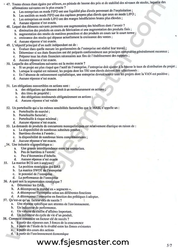 Extrait scanné — FSJES Agdal 2022