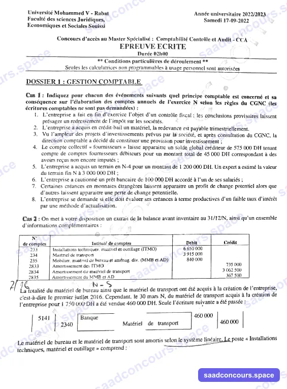 Extrait scanné — FSJES Souissi 2022