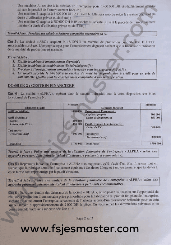 Extrait scanné — FSJES Souissi 2022