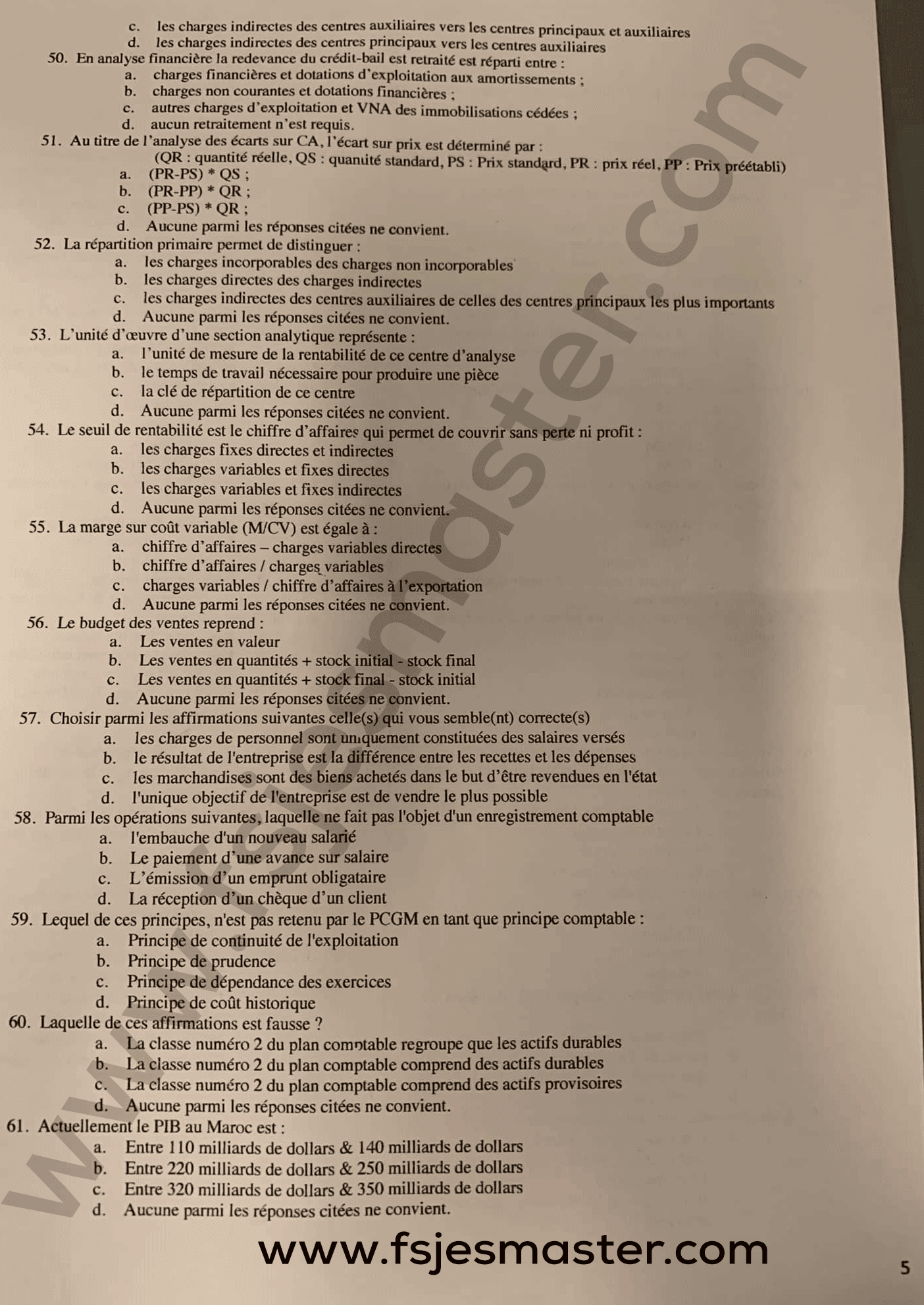Extrait scanné — FSJES Agdal 2023