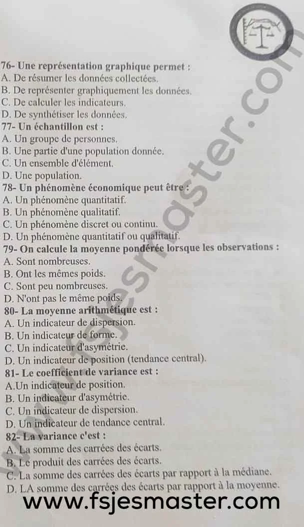 Extrait scanné — FSJES Rabat Souissi 2023