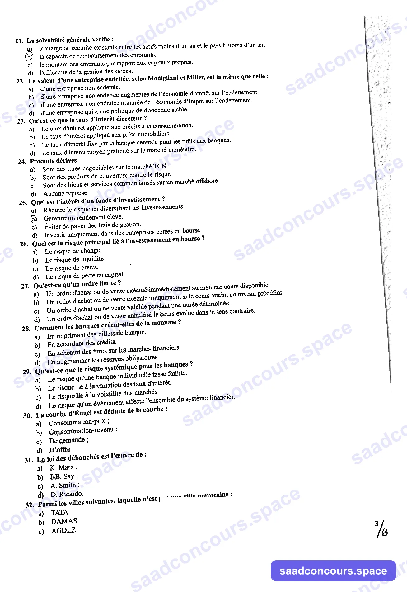 Extrait scanné — FSJES Agdal 2024