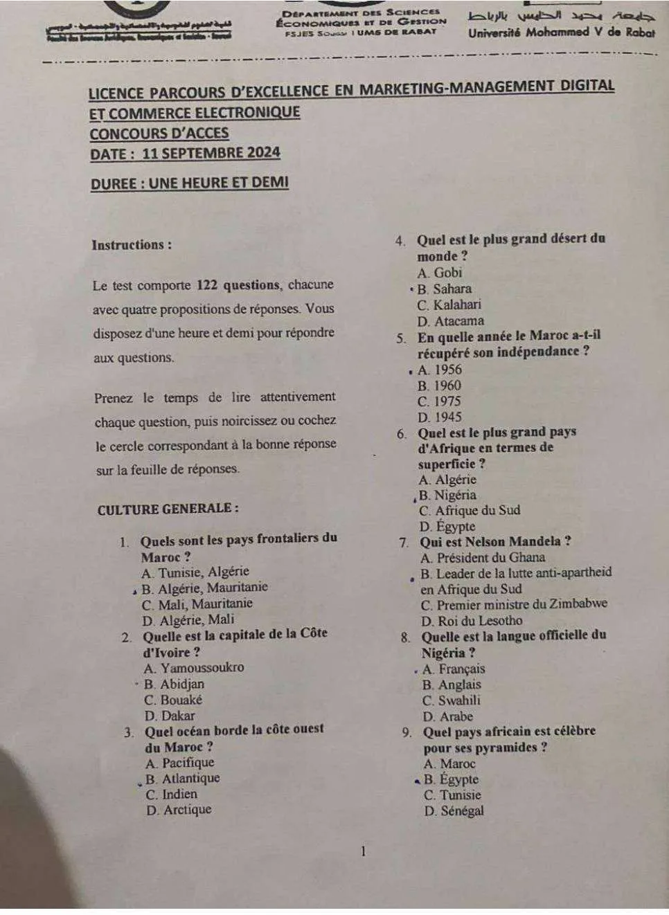 Extrait scanné — FSJES Souissi 2024