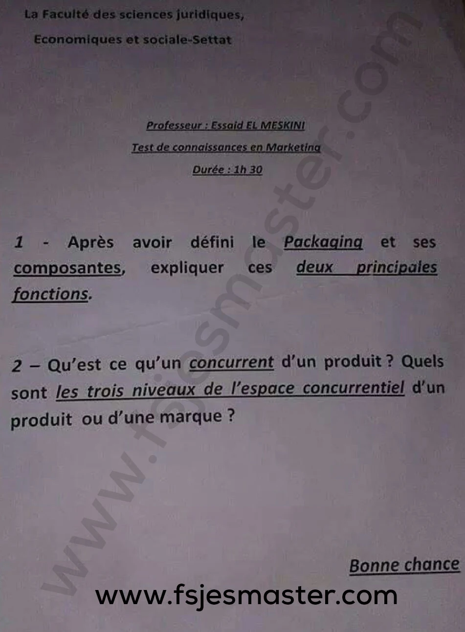 Extrait scanné — FSJES Settat 2015