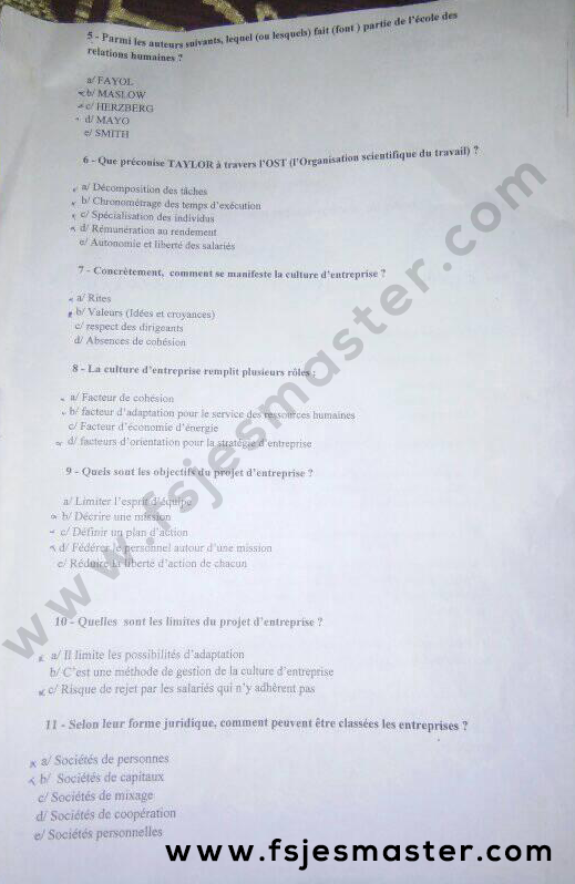 Extrait scanné — FSJES Settat 2018
