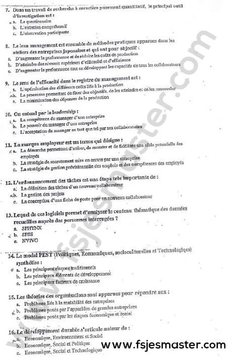 Extrait scanné — FSJES Settat 2019