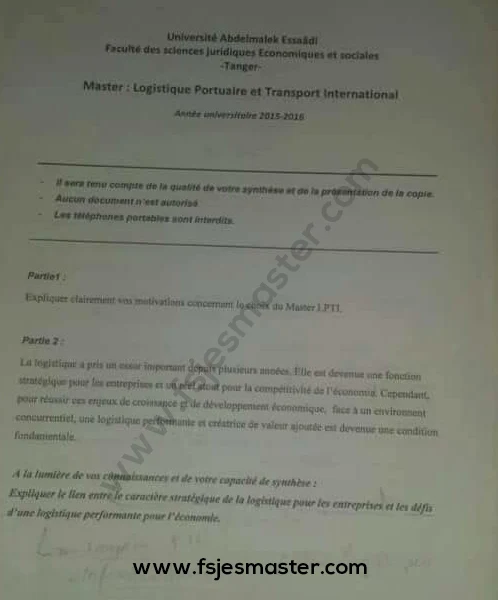 Extrait scanné — FSJES 2015
