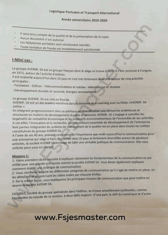 Extrait scanné — FSJES 2019