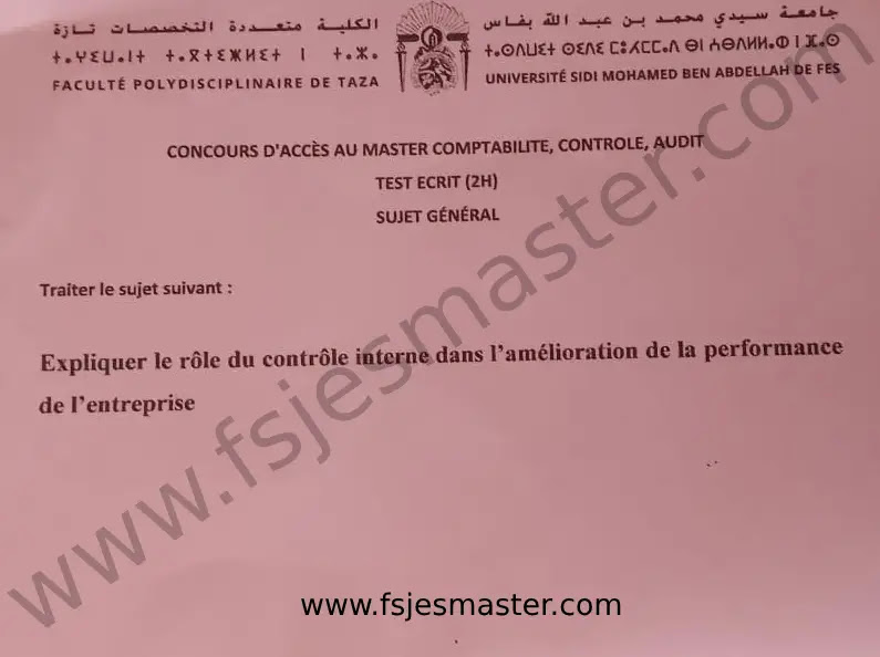 Extrait scanné — FP Taza 2024