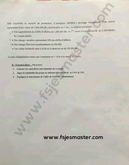 Extrait scanné — Faculté Polydisciplinaire de Tétouan 2017